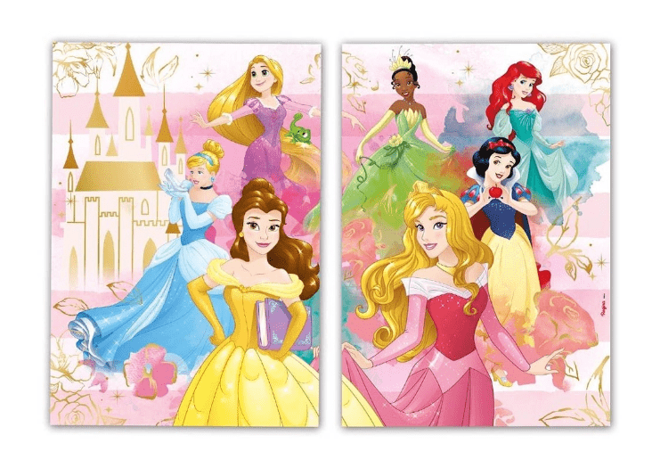 Conjunto Parasol + poster para pintar Princesas Disney