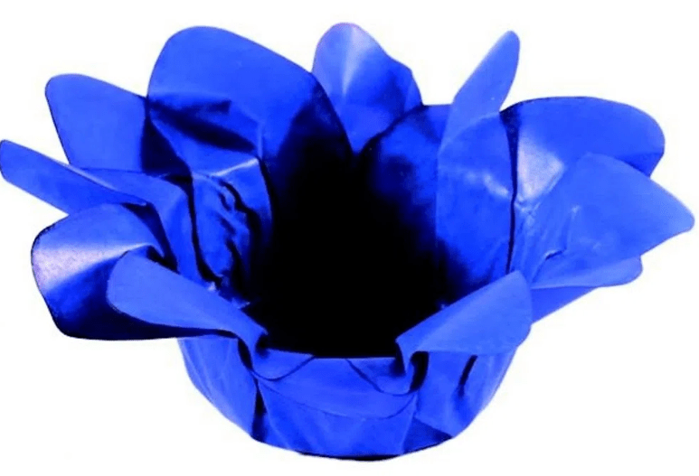 Forminha Flor Lirio Azul Royal C/40 UN - Loja Doce