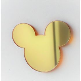 Acrilico-Espelhado-Mickey--Rosto--Dourado-4cm---5-unidades-UN