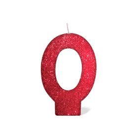 Vela-Vermelha-Glitter-Numero-0-UN-482064