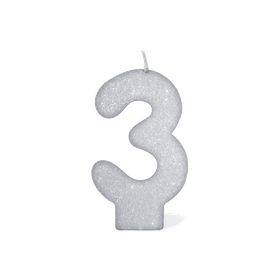 Vela-Branca-Glitter-Numero-3-UN-481998