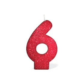 Vela-Vermelha-Glitter-Numero-6-UN-482129