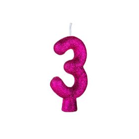 Vela-Cintilante-Pink-Numero-3-UN-585971