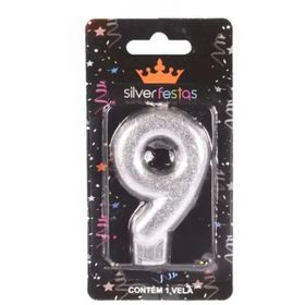 Vela-Prateada-Glitter-Numero-9-UN-585483