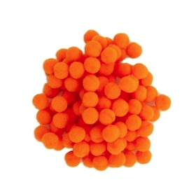 MINI-POMPOM-LARANJA-1CM-C100UN-ART-LILLE-842809