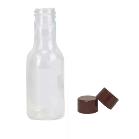GARRAFINHA-TRANSP-TAMPA-MARRON-C10UN-50ML-PLASTBRINDES-843177