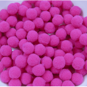 MINI-POMPOM-PINK-1CM-C100UN-ART-LILLE-842717