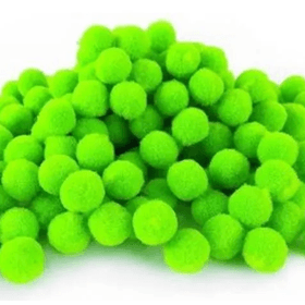 MINI-POMPOM-VERDE-MEDIO-1CM-C100UN-ART-LILLE-843032