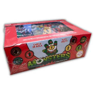 CHICLE MONSTER VISION TUTTI FRU C/15TUBES 570GR DANNY - Loja Doce