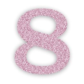 Numero-Eva-Glitter-8-Rosa-UN-616974