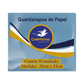 GUARDANAPO-30X33CM-AZUL-MEDIO-C50UN-UN-779575