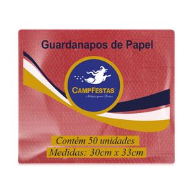 GUARDANAPO-30X33CM-VERMELHO-C50UN-UN-779585