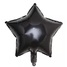 BALAO-METALIZADO-ESTRELA-PRETO-C10UN-25CM-PC-764463