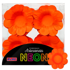 FORMINHA-MINI-MARGARIDA-NEON-LARANJA-C40UN-01UN-768178