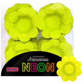 FORMINHA-MINI-MARGARIDA-NEON-AMARELO-C40UN-01UN-768176
