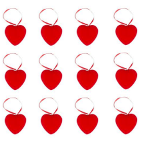ENFEITE-MINI-CORACAO-VELUDO-VERMELHO-45CM-C12UN-PONTO-DAS-FESTAS-854481