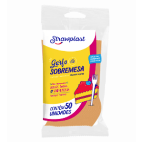 GARFO-SOBREMESA-LARANJA-CANDY-C50UN-STRAWPLAST-854675