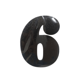Numero-Eva-Glitter-6-Preto-UN-617890