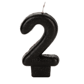 VELA-PRETA-GLITTER-NUMERO-2-SILVER-PLASTIC-779343