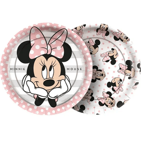 PRATO-PAP-RED-18CM-MINNIE-MOUSE-ROSA-C8UN-01UN-781134