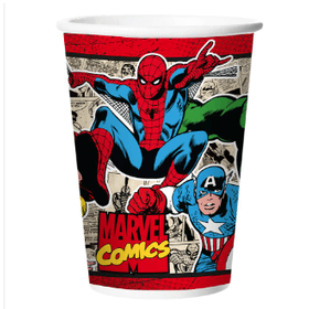 COPO-PAPEL-MARVEL-QUADRINHOS-C12UN-180ML-REGINA-FESTAS-848058