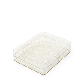 CAIXA-ACRILICO-RET-TRANSP-CGLITTER-OURO-15X12X4CM-CROMUS-856667