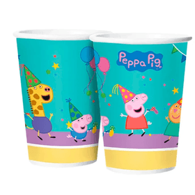 COPO-PAPEL-180ML-PEPPA-PIG-CLASSICA-DISNEY-C8UN-REGINA-FESTAS-844079
