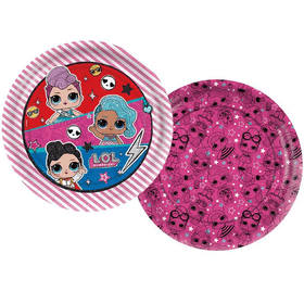PRATO-PAPEL-RED-LOL-SURPRISE-18CM-C12-REGINA-FESTAS-760601
