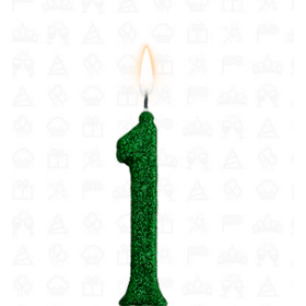 VELA-ANIVERSARIO-GLITTER-VERDE-N-1-REGINA-FESTAS-857468