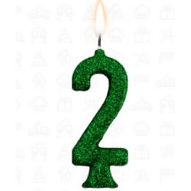 VELA-ANIVERSARIO-PICK-GLITTER-VERDE-N-2-REGINA-FESTAS-857506