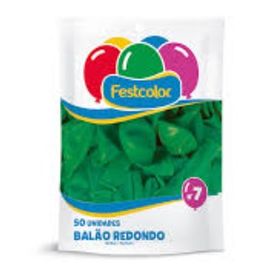 BALAO-LISO-N7-VERDE-ESCURO-C50UN-FESTCOLOR-859141