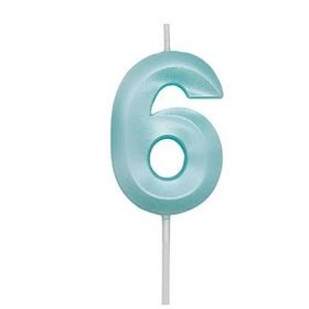 VELA-MINI-DESIGN-AZUL-TIFFANY-N6-16X6CM-SILVER-PLASTIC-859686