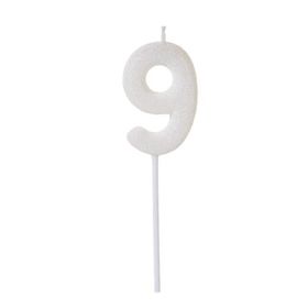 VELA-GLITTER-BRANCA-N9-20X8CM-SILVER-PLASTIC-859712