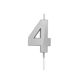 VELA-MINI-DESIGN-PRATA-N4-16X6CM-SILVER-PLASTIC-859772