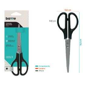 TESOURA-MULTIUSO-B7201-PRETO-17CM-BAZZE-860527