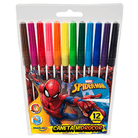 CANETINHAS-HIDROCOR-SPIDERMAN-C12-CORES-MOLIN-861056