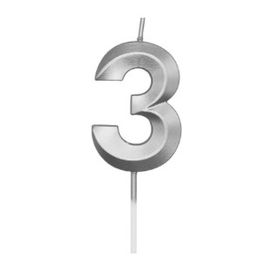 VELA-MINI-DESIGN-PRATA-N3-16X6CM-SILVER-PLASTIC-861891