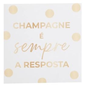 GUARDANAPO-TECIDO-FRASE-CHAMPAGNE-BCOOURO-C20FLS-33CM-CROMUS-862606