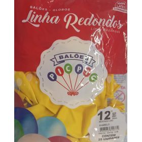 BALAO-RED-LISO-N12-AMARELO-C25-UND-PIC-PIC-863573