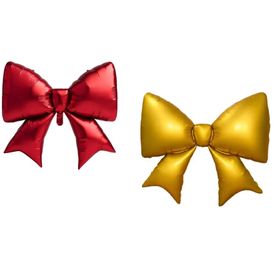 BALAO-LACO-VERMELHODOURADO-98X75CM-QFESTA-863788