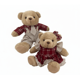 URSO-OU-URSA-PELUCIA-SENTADO-LINHO-VERMELHOXADREZ-MAGIZI-864532