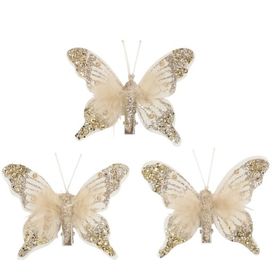 BORBOLETAS-CGLITTER-CHAMPANHE-PLUMAS-LUXO-C3UN-12CM-MAGIZI-864389