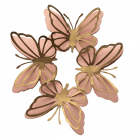 BORBOLETA-3D-CHAMPAGNE-C5UN-5CM-ARUA-FESTAS-864852