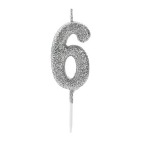VELA-PRATA-GLITTER-NUMERO-6-SILVER-PLASTIC-874797