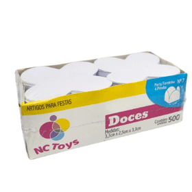 PORTA-FORMINHA-4-PETALAS-BRANCA-N7-C500UN-NC-TOYS-871102