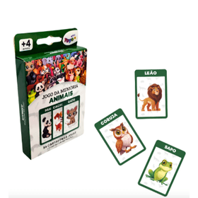 BRINQ-JOGO-MEMORIA-ANIMAIS-C56-CARTAS-MINI-TOYS-870919
