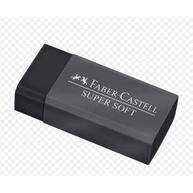 BORRACHA-PRETA-SUPERSOFT-FABER-CASTELL-875357