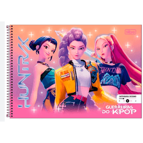 CADERNO-ESPIRAL-CARTOGRAFIA-GUERREIRAS-DO-KPOP-80FLS-TILIBRA-881803