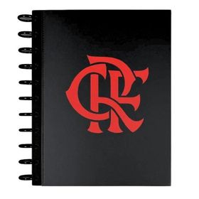 CADERNO-UNIV.-KITDISC-FLAMENGO-10-MATERIAS-PRETO-C160FLS-KIT-884763