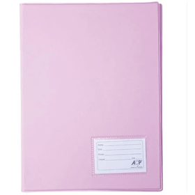 PASTA-A4-CATALOGO-20-ENVELOPES-PLASTICO-ROSA-PASTEL-ACP-880938